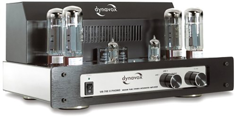 Dynavox VR-70 E II Amplificateur intégré à tubes phono Chromé