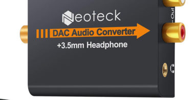 Neoteck DAC Convertisseur Numérique vers Analogique Convertisseur Audio Coaxial Toslink Signal Optique vers Analogique RCA Adaptateur
