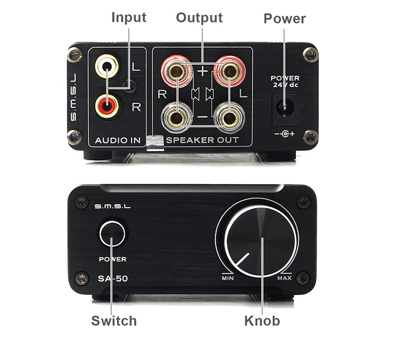 SMSL TDA7492 SA-50 Amplificateur Hi-Fi