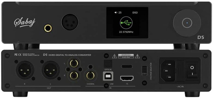 Test - Sabaj D5 Hi-Res DAC Convertisseur Audio&Amplis Casques Équilibre Amplificateur Puce ES9038PRO ES9311 32bit