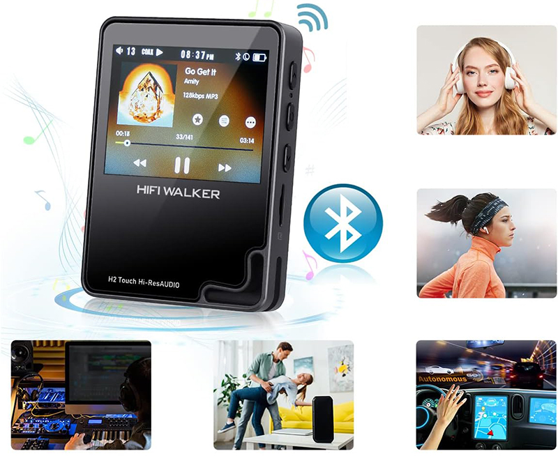 test - Lecteur MP3 Bluetooth baladeur audiophile H2 Touch HIFI WALKER