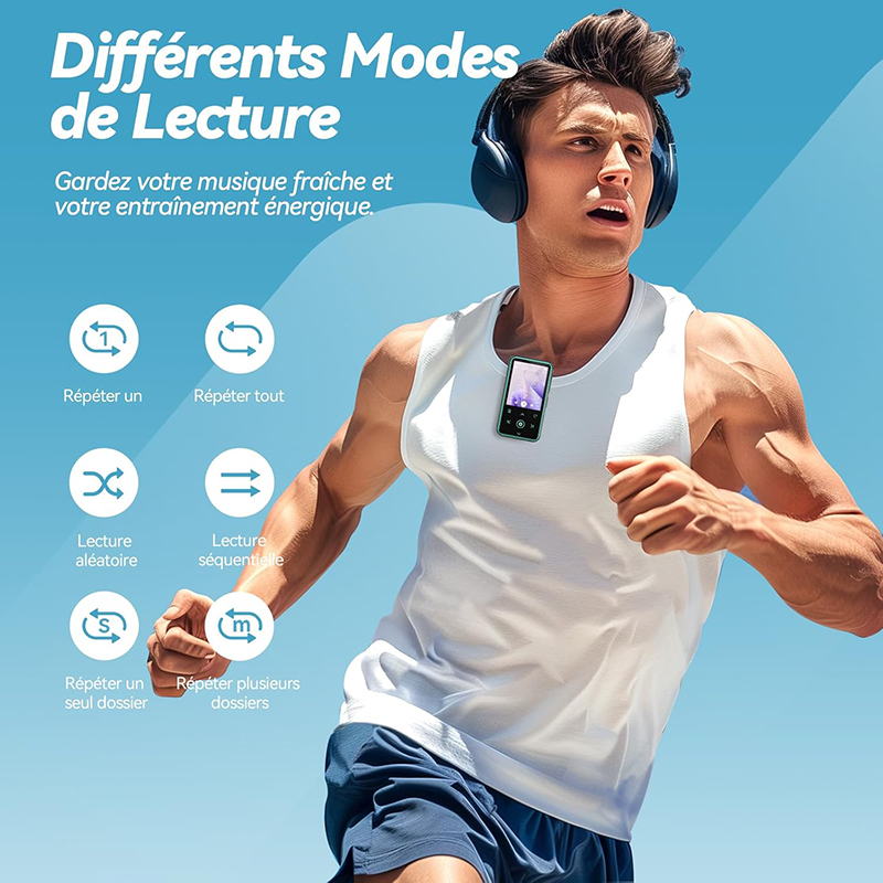 Details Test AGPTEK 64Go Lecteur MP3 Bluetooth 5.3 avec Clip Le meilleur lecteur MP3 sport ultra-compact de 2025