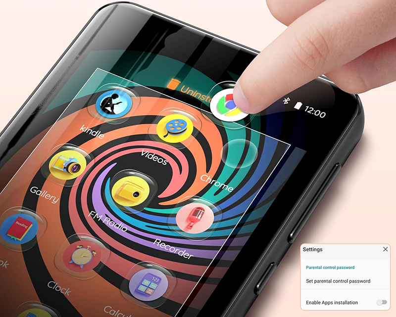 Vue détaillée Innioasis Lecteur MP3 160Go avec Bluetooth et WiFi Le premier lecteur MP3 streaming qui révolutionne l'écoute musicale !