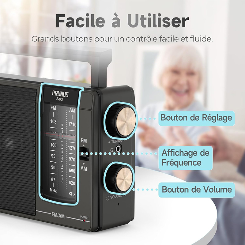 Details Radio Portable FM PRUNUS J-03 Le Test Complet 2025