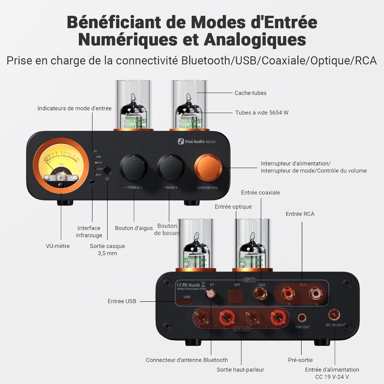 Test Fosi Audio MC331 L'Amplificateur à Tube HiFi avec DAC qui Révolutionne l'Audio Vintage Moderne