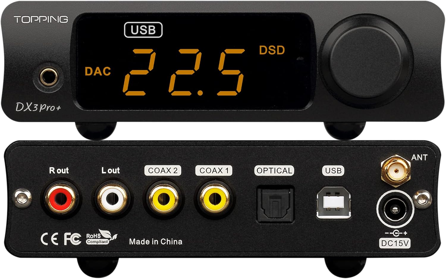 Test Topping DX3 Pro+ - Connectivité et formats Polyvalence exemplaire