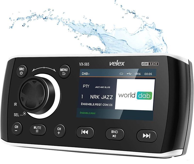 Test de la Radio Velex Stéréo Marine - Lecteur Audio Vidéo DAB+FMAM avec Bluetooth L'Autoradio Marine de Référence