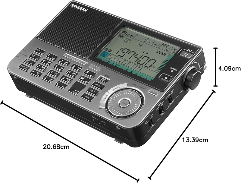 Dimensions Radio Multibande Sangean ATS-909X2