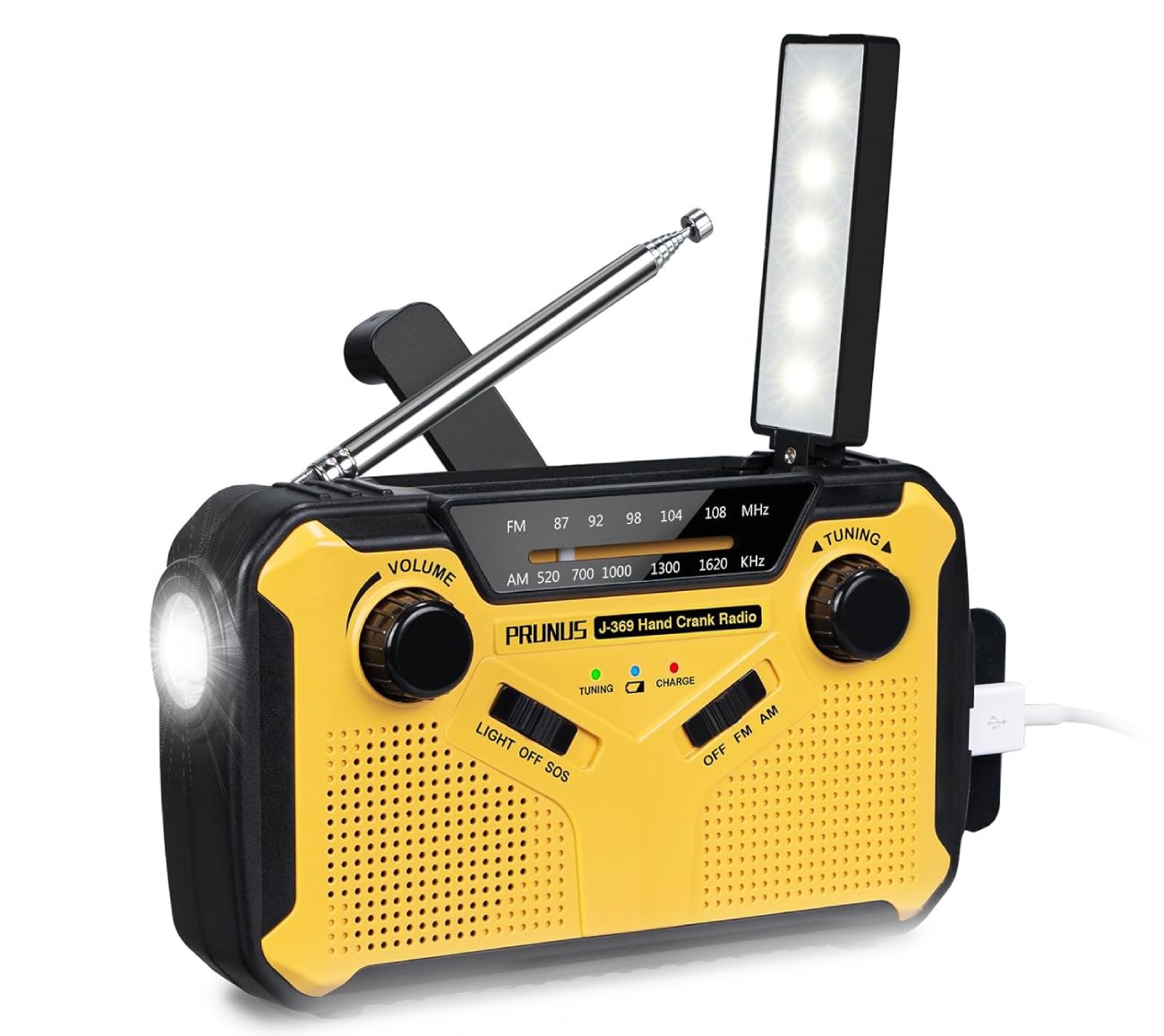 MON Test COMPLET de la Radio Portable PRUNUS J-369 - Radio de Secours avec Rechargement Solaire
