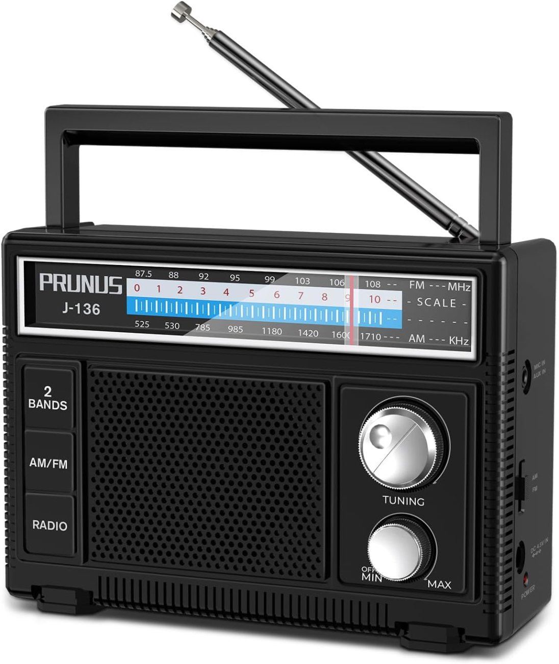 Présentation de la Radio FM Portable Rétro PRUNUS J-136