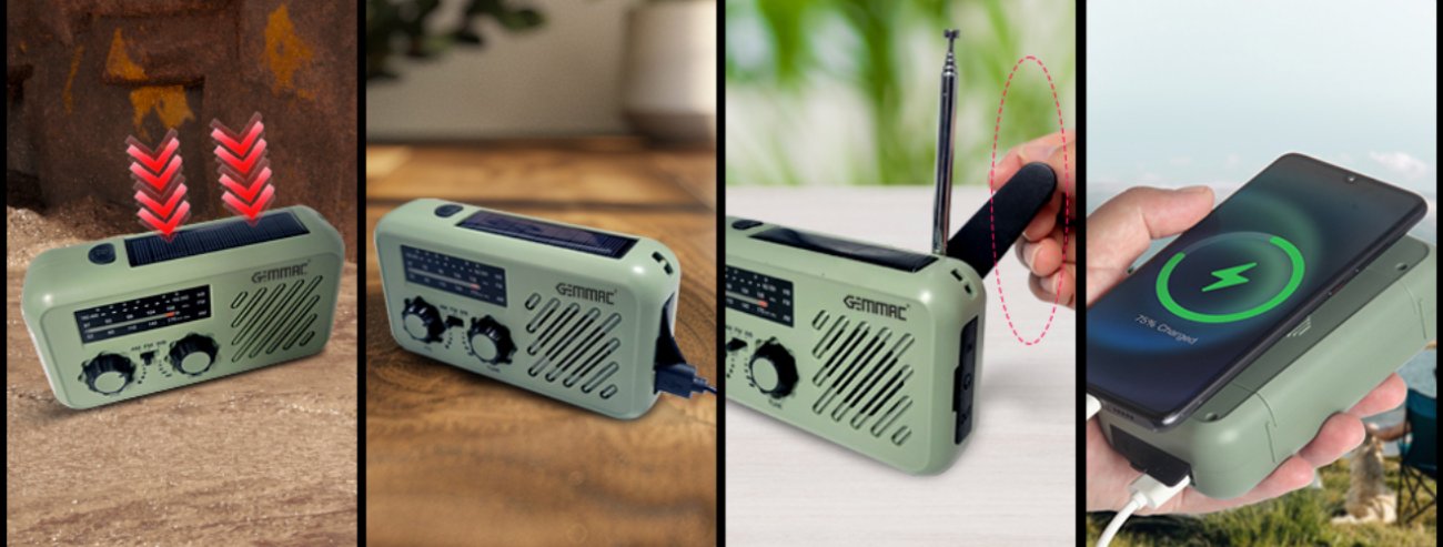 Présentation de la Radio Portable d'Urgence Gemmac - Comparaison avec la Concurrence Établie