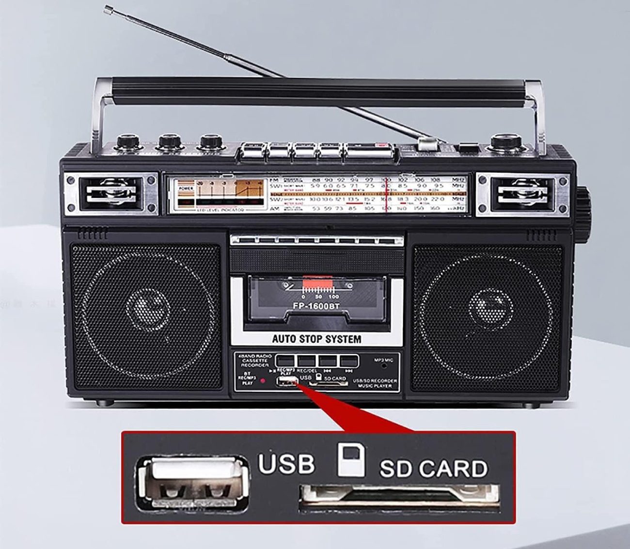 Présentation du Lecteur de Cassettes Radio Rétro GBHJJ