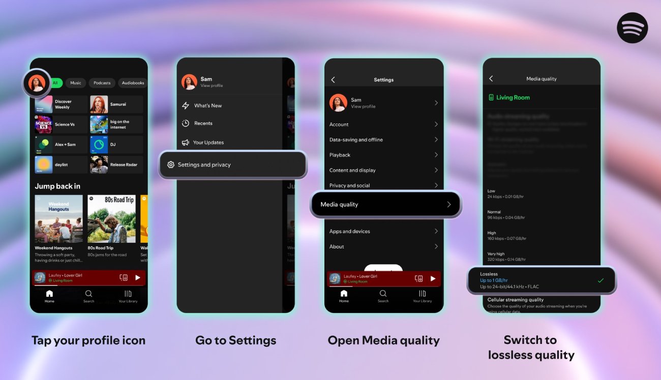 Spotify annonce le lancement imminent du streaming sans perte