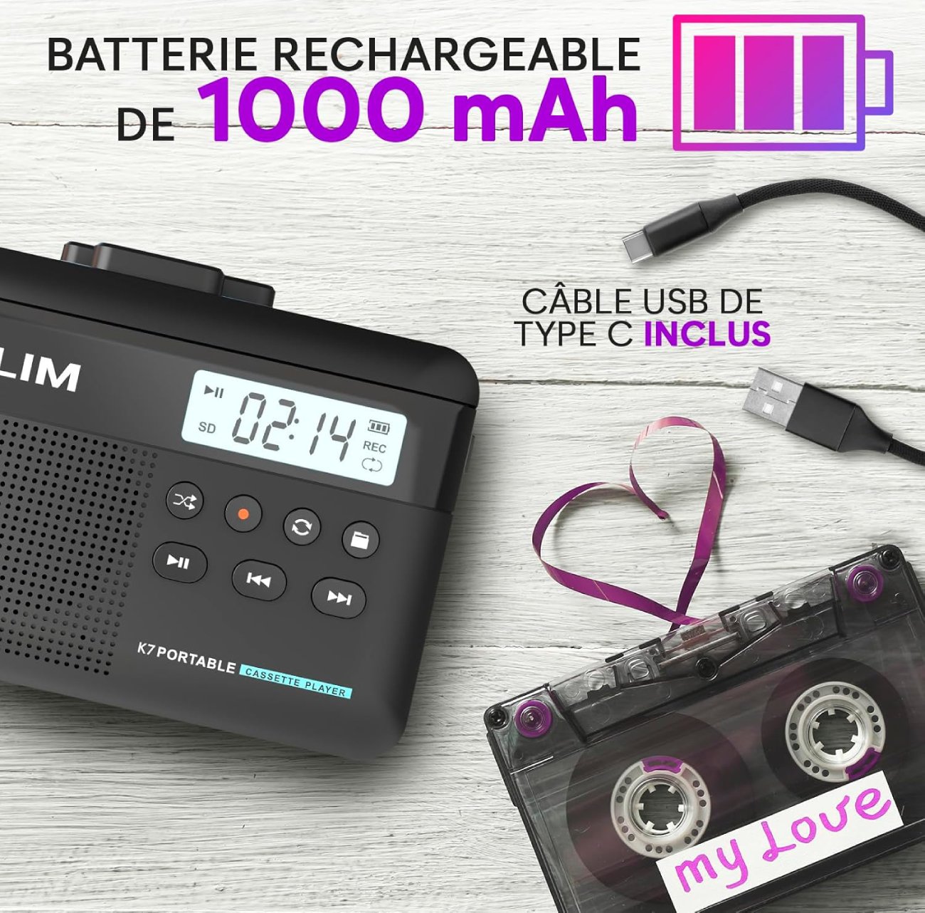 Test COMPLET du Baladeur Lecteur Cassette Audio KLIM K7 - Guide d'Utilisation et Optimisation