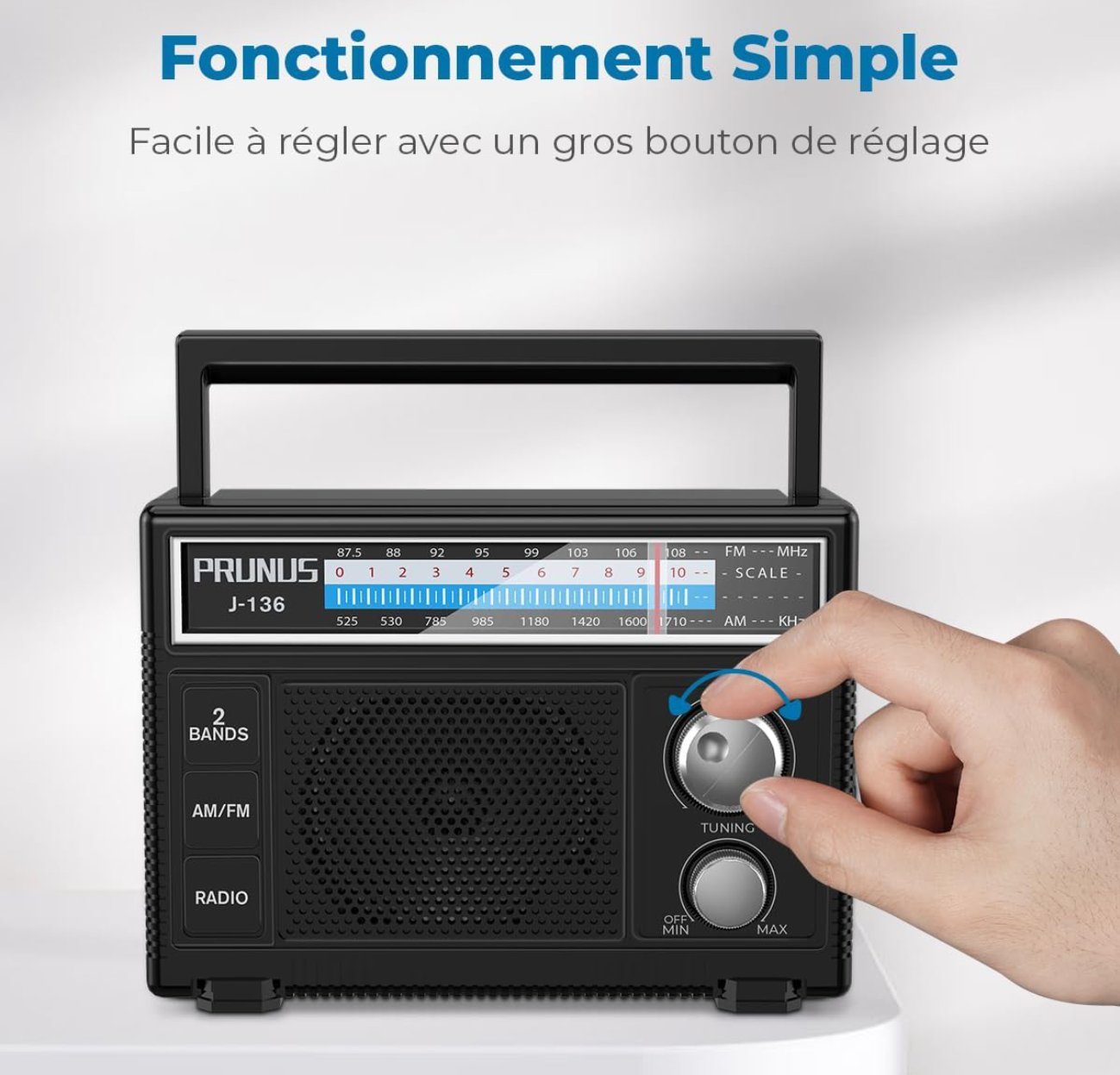Test de la Radio FM Portable Rétro PRUNUS J-136 - Comparaison avec la Concurrence