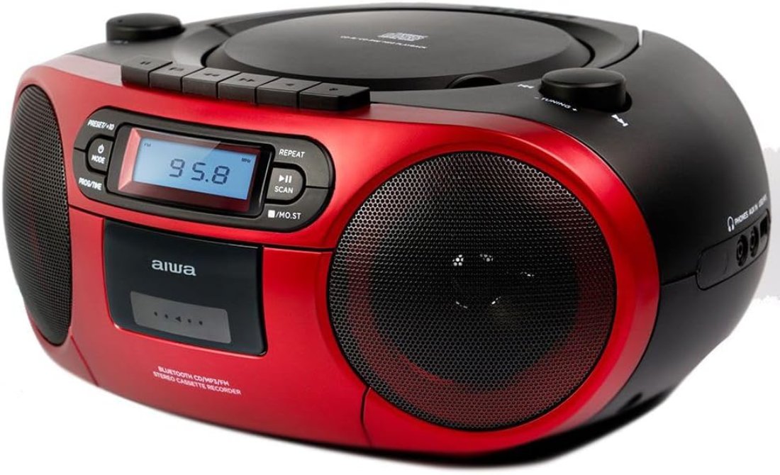 Test et Avis Aiwa BBTC-550RD La Radio Cassette CD Bluetooth Qui Réunit Toutes les Générations