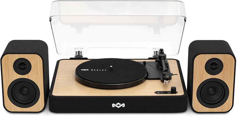 Avant Test Complet Platine Vinyle Bluetooth House of Marley Revolution avec Enceintes Bibliothèque 8W