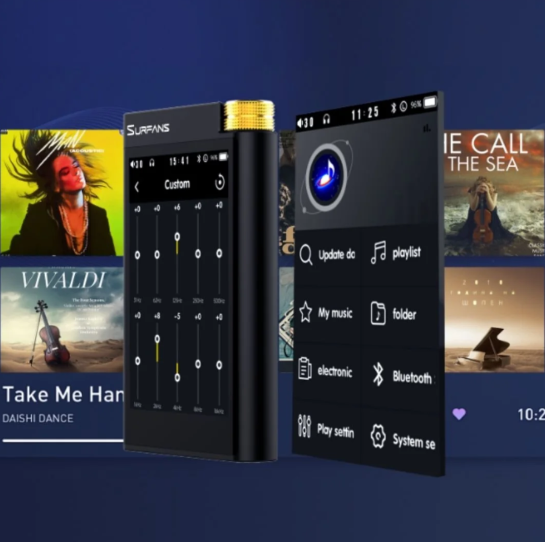 Test COMPLET du Lecteur MP3 Bluetooth HiFi Surfans F28 - Interface et Ergonomie
