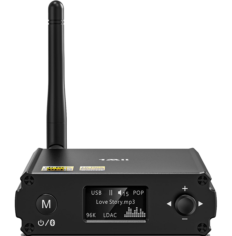 Vue de face 1Mii DS220 Recepteur Bluetooth Hi-Res avec LDAC