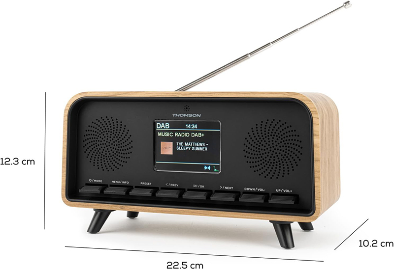 Dimensions Test du Thomson RT850DABBT Analyse technique complète