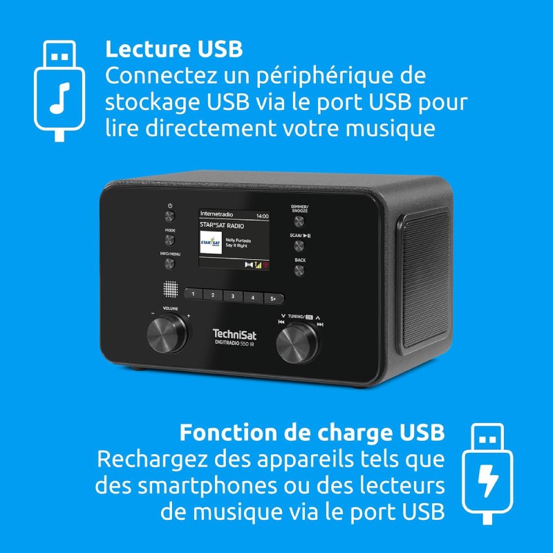 Avis sur la Radio DAB TechniSat DIGITRADIO 550 IR