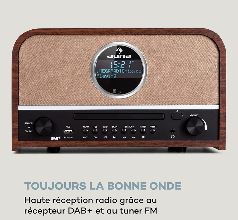 Details Test de l'Auna Radio DAB et Lecteur CD Portable Analyse technique complète
