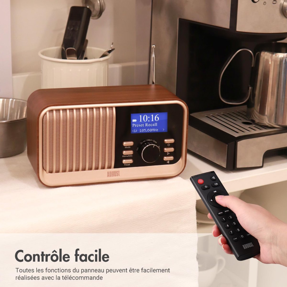 Test de la Radio DAB+ Portable August MB450K - Performances et écoute