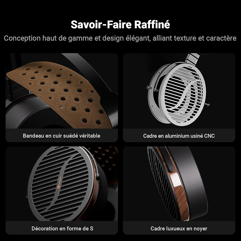 Le Fosi Audio i5 montre son arceau réglable et ses coussinets épais en mousse à mémoire de forme.