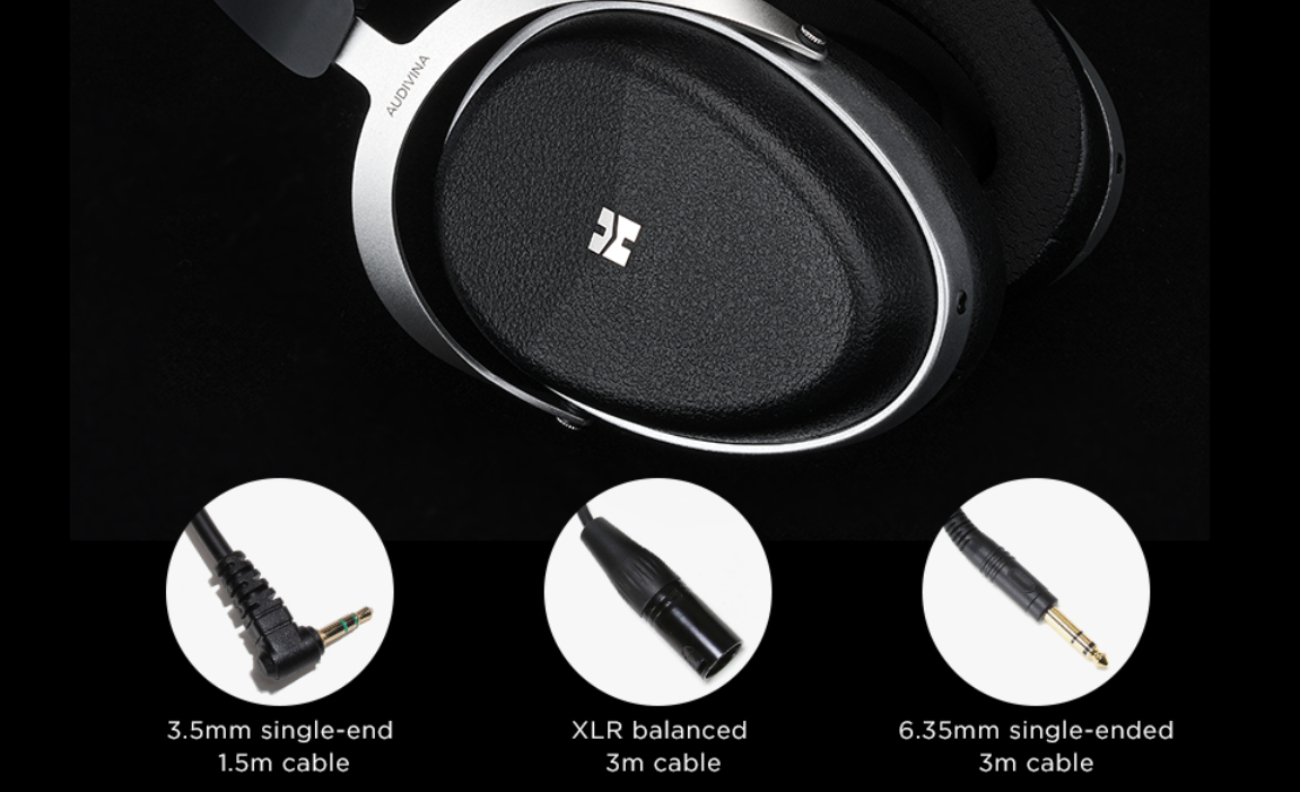 HIFIMAN AUDIVINA LE avec câbles inclus 3,5 mm, XLR symétrique et 6,35 mm