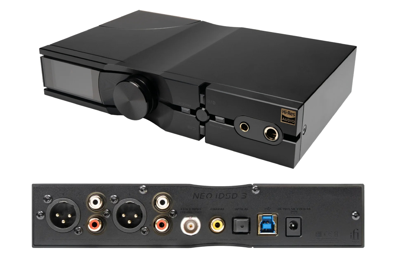 iFi NEO iDSD 3 avec sorties XLR, entrée USB 768kHz et amplification 4.4mm équilibrée