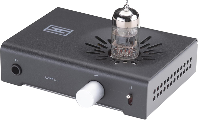 Face avant du Schiit Vali 3 avec boutons et potentiomètre