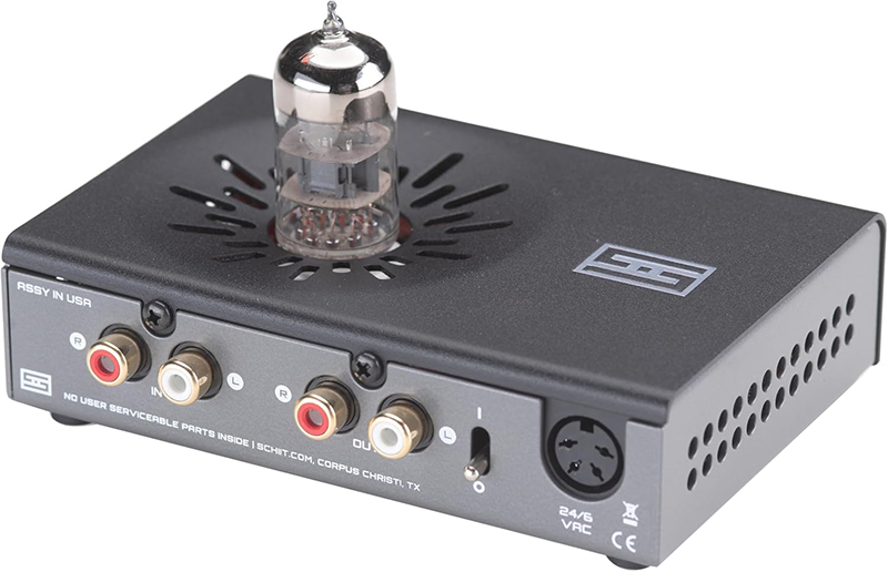 Arrière du Schiit Vali 3 avec connectiques RCA et alimentation