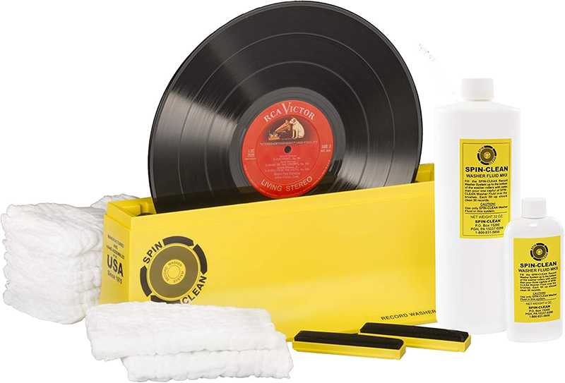 Vue frontale du Spin-Clean Record Washer MKII avec plateau visible