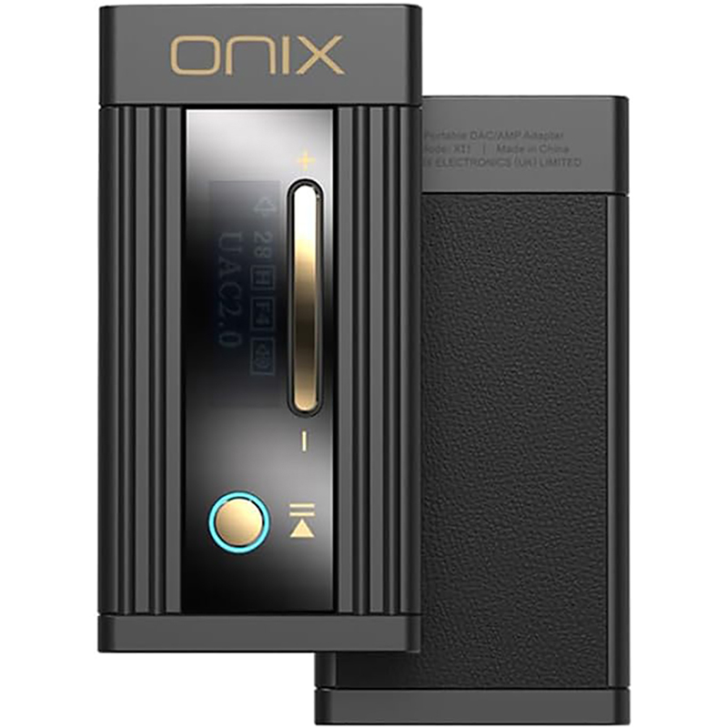 Le SHANLING Onix Alpha XI1 est présenté de face avec son écran et ses connectiques visibles sur un fond neutre.