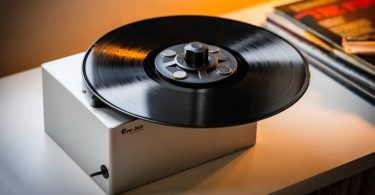 Pro-Ject VC-E Mini, machine de nettoyage vinyle compacte avec châssis aluminium composite et bride magnétique