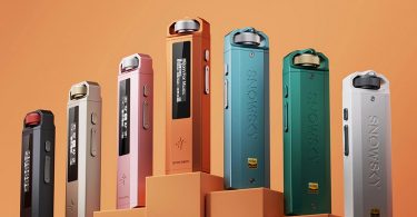 Baladeur audio Hi-Res FiiO Snowsky Echo Nano en aluminium usiné CNC avec molette de contrôle métallique, écran OLED 0,91 pouce et sortie casque 3,5 mm, design rétro années 2000
