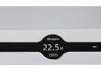 Audalytic DR80n en finition argent vu de face, DAC R2R discret et streamer avec afficheur central, touches de veille, de volume et de réglage