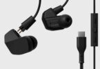 Intras final VR3000 Recable for Gaming USB-C noirs avec connecteurs 2 broches 0,78 mm, télécommande à trois boutons avec micro et fiche USB-C droite