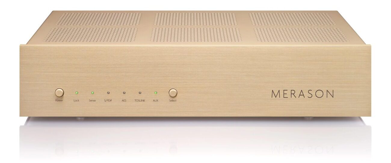 Convertisseur Merason DAC 1 Mk II finition champagne vu de face